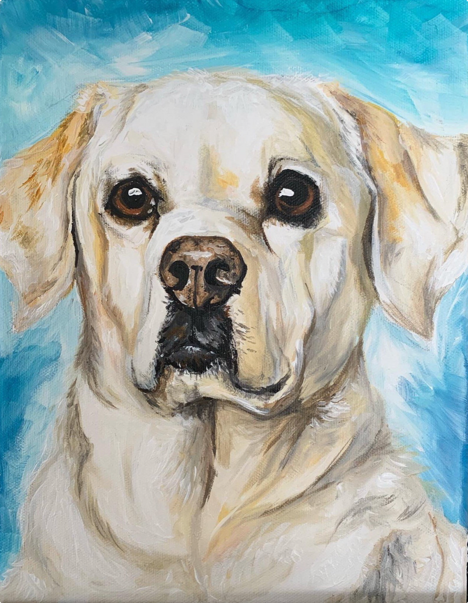 Virtual Teen Artist Workshop: Acrylic Pet Portraits - Sid