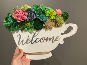 DIY Teacup Sola Succulent Flower Craft