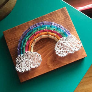 Rainbow Mini String Art Kit - DIY (DIY SHIPS AFTER DECEMBER 20TH)