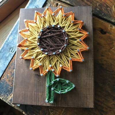 How to Make the Sunflower String Art Kit - Let's Craft