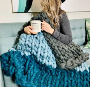 Pre-Made Chunky Knit Blanket