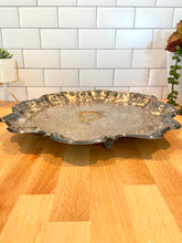 Load image into Gallery viewer, Beauty and the Beast Party Decoration: Silver Footed Platter
