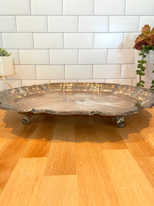 Beauty and the Beast Party Decoration: Silver Footed Platter