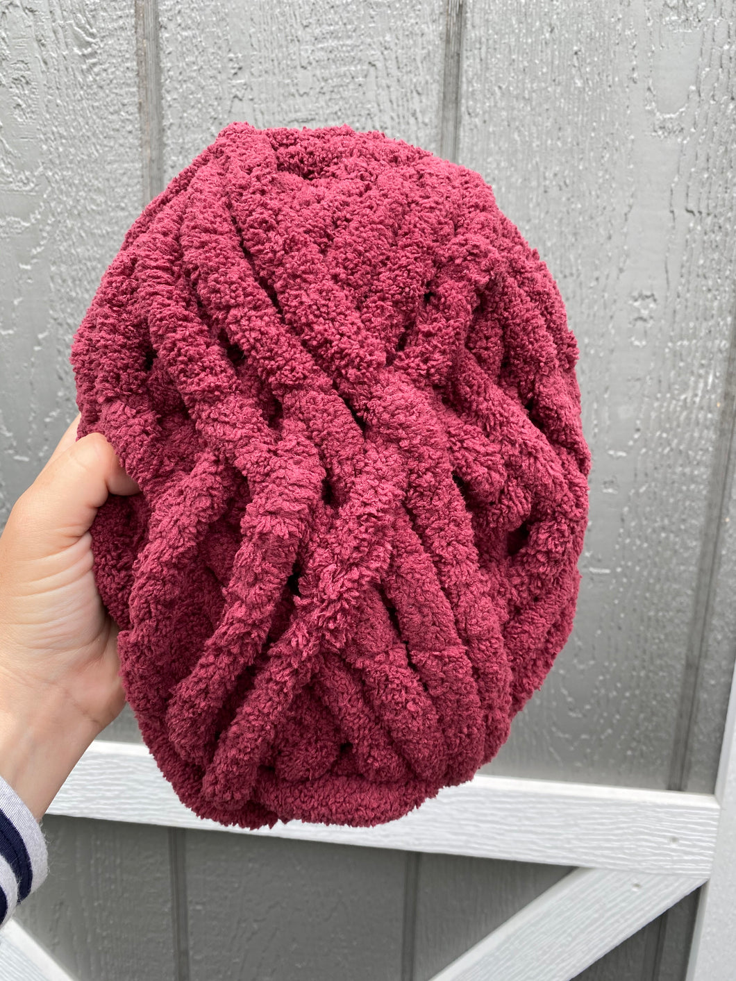 Merlot Red Chunky Knit Yarn