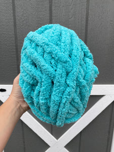 Aqua Chunky Knit Yarn