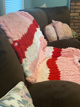 Load image into Gallery viewer, Be Mine Chunky Blanket DIY Kit - 7 Ball Blanket
