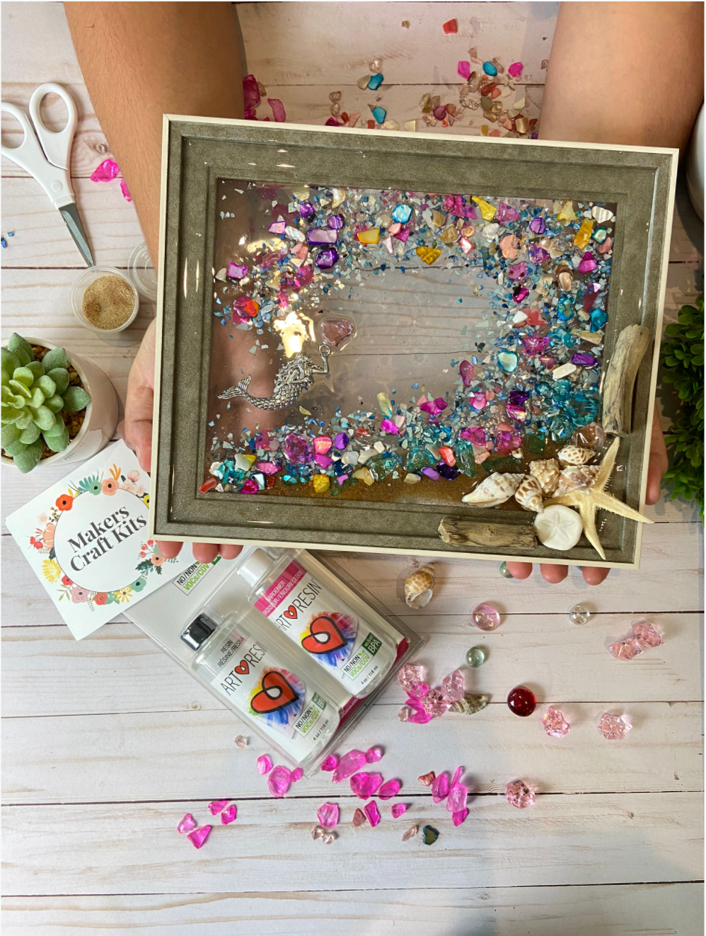 DIY Art Resin Seascape Kit: Surprise Colors Shop choice! – Makers