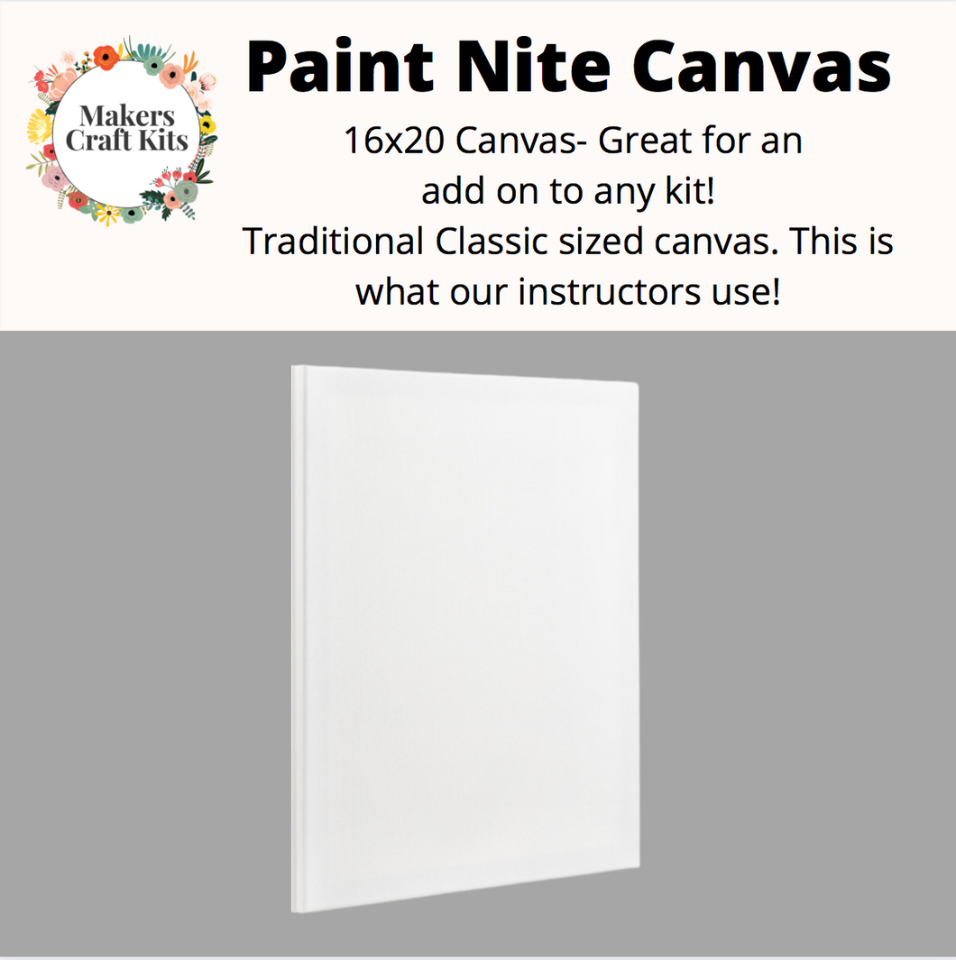 Makers Add on Paint Nite Canvas 16x20