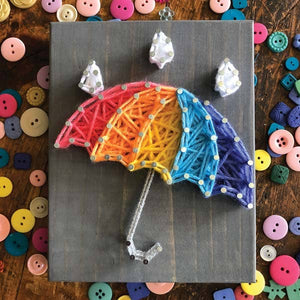 Umbrella Mini String Art Kit - DIY (DIY SHIPS AFTER DECEMBER 20TH)