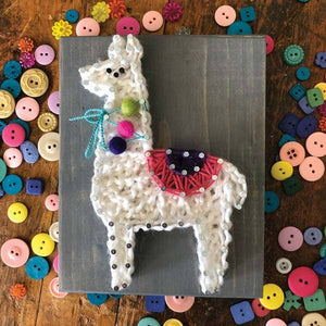 Llama Mini String Art Kit - DIY – Makers Craft & Paint Nite Kits