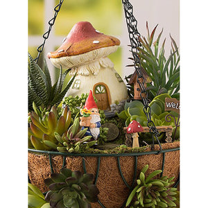 Gnome with Flower Pot 3.5”