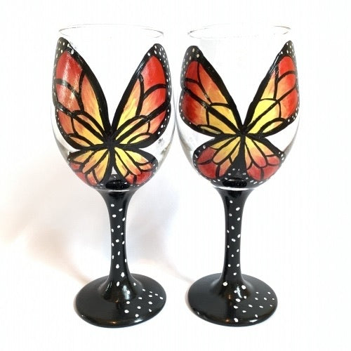 Butterfly Wine Glasses