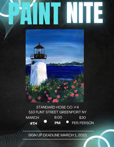 Paint Nite March 4th Greenport Fire Co