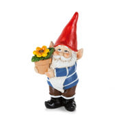 Gnome with Flower Pot 3.5”